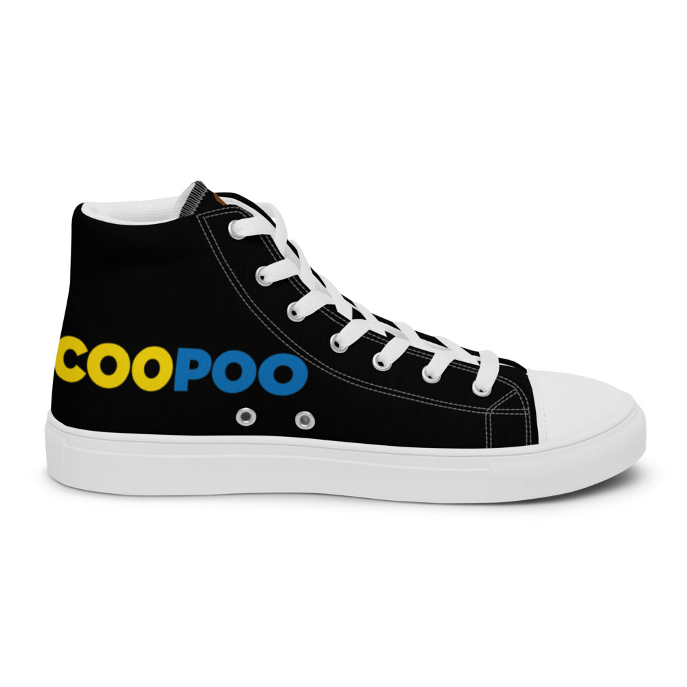 Dumojis® COOPOO Women’s High Top Canvas Shoes - Black