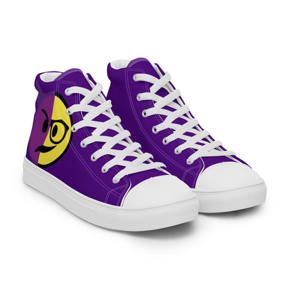 Dumojis® WKEDSMHT Women’s High Top Canvas Shoes - Purple